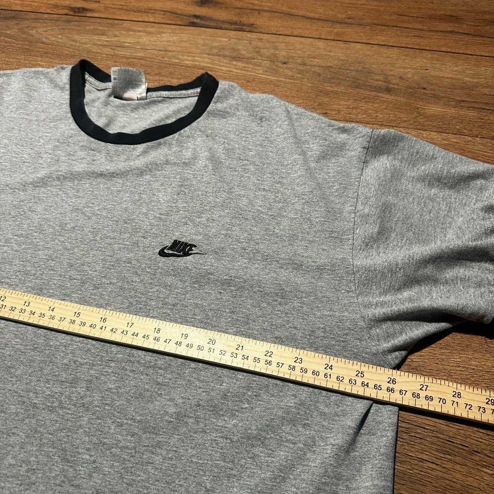 Vintage‎ Nike Grey Ringer T-Shirt Mens XXL - Picture 5 of 6